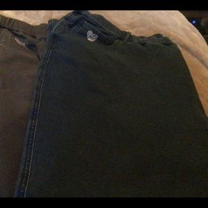 2pr Quacker Factory 3x short, charcoal and  denim